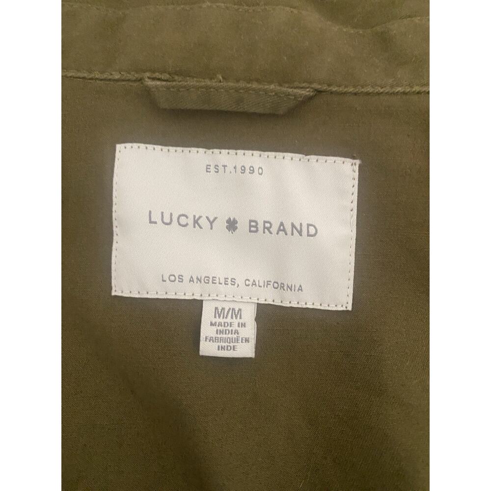 Lucky Brand Explorer Utility Olive Green 4 Flap Pocket Jackets Size MM - Picture 5 of 5